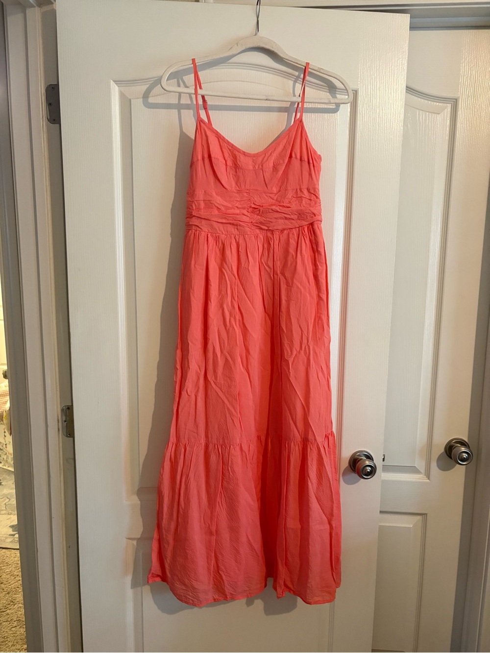 Universal Thread Coral Maxi Spaghetti Strap Dress